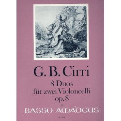 8 Duos op.8 - für 2 Violoncelli - Giovanni Battista Cirri