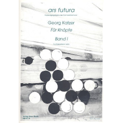Für Knöpfe Band 1 : für Akkordeon -Georg Katzer