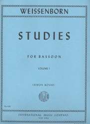 Studies vol.1 : for bassoon - Julius Weissenborn