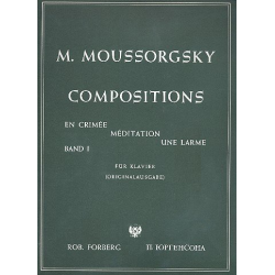 6 morceaux pour piano Band 1 - Modest Petrovich Mussorgsky