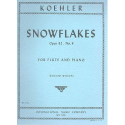 Snowflakes op.82,4 : for flute and piano -Ernesto Köhler