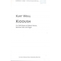 Kiddush : for mixed chorus, - Kurt Weill