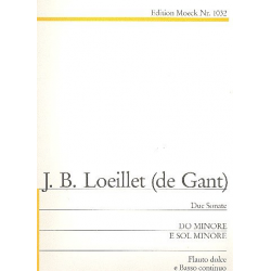 2 Sonaten c-Moll op.2,5 und g-Moll - Jean Baptiste (John of London) Loeillet