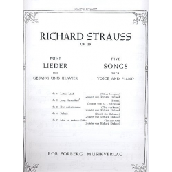 Der Arbeitsmann op.39,3 : - Richard Strauss