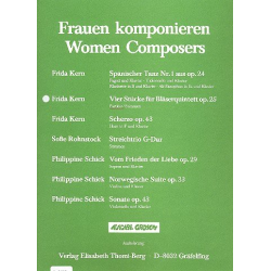 4 Stücke op.25 : für Flöte, Oboe, Klarinette, - Frida Kern