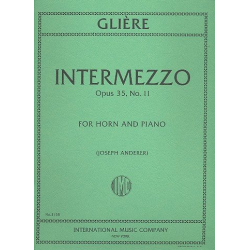 Intermezzo op.35,11 : for horn in F - Reinhold Glière