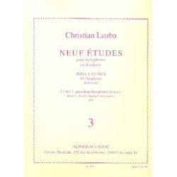 LAUBA : 9 ETUDES - Christian Lauba