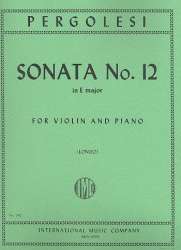 Sonata E major no.12 : for violin - Giovanni Battista Pergolesi