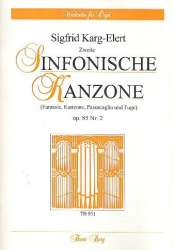 Sinfonische Kanzone op.85,2 : -Sigfrid Karg-Elert