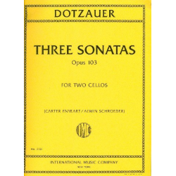 3 Sonatas op.103 - Justus Johann Friedrich Dotzauer / Arr. Alwin Schröder