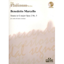 Sonata g major op.2,5 (+CD) : für Violine und Bc - Benedetto Marcello