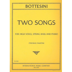 2 Songs : for high voice, string bass - Giovanni Bottesini