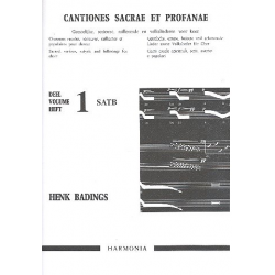 Cantiones sacrae et profanae vol.1 : -Henk Badings
