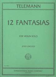 12 Fantasias : for violin solo - Georg Philipp Telemann