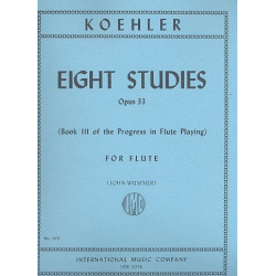 8 Etüden op. 33 Band 3 : für Flöte -Ernesto Köhler