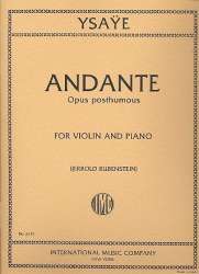 Andante op.posth. : for violin and piano - Eugène Ysaye
