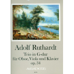 RUTHARDT Trio in G-dur op. 34 - Part.u.St. - Adolf Ruthardt