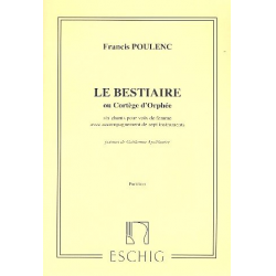 Le bestiaire ou cortege d'orphee : - Francis Poulenc
