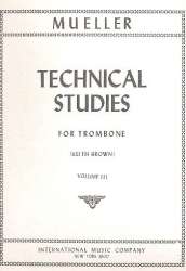 TECHNICAL STUDIES VOL.3 : FOR TROMBONE - Robert Müller