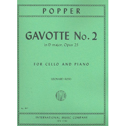 Gavotte op.23,2 : for cello and - David Popper