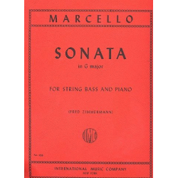 Sonata G major : for double bass - Benedetto Marcello