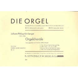 Orgelchoräle - Johann Philipp Kirnberger / Arr. Friedrich Wilhelm Riedel