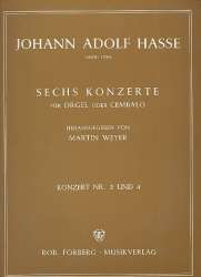 6 Konzerte Band 2 (Nr.3-4) : - Johann Adolf Hasse