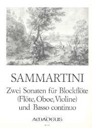 2 Sonaten - für Blockflöte -Giuseppe Sammartini