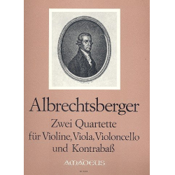 2 Quartette op.20,5 und op.20,6 - - Johann Georg Albrechtsberger