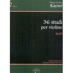 36 Studi op.20 - - Philipp Christoph Kayser
