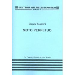 Moto perpetuo : for descant recorder - Niccolo Paganini