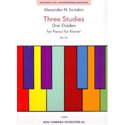 3 Studies op.65 - - Alexander Skrjabin / Scriabin