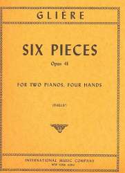 6 Pieces op.41 : for 2 pianos 4 hands - Reinhold Glière
