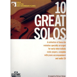 10 great Solos (+CD) : for violin and piano