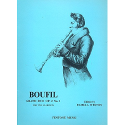 Grand duo op.2,1 : for 2 clarinets - Jacques Bouffil