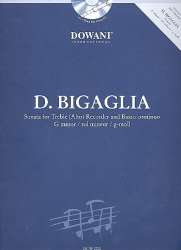 Sonate g-Moll (+CD) : für Altblockflöte und Bc - Diogenio Bigaglia