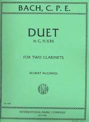 Duet C major BWV 636 for 2 clarinets - Carl Philipp Emanuel Bach