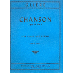 Chanson op.35,3 : for oboe and piano - Reinhold Glière