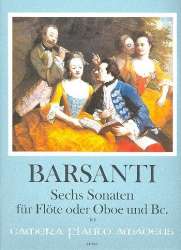 6 Sonaten op.3 - für Flöte (Oboe) - Francesco Barsanti
