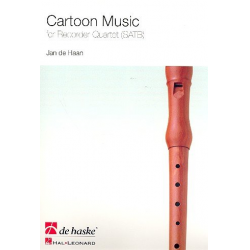 Cartoon Music : für 4 Blockflöten (SATB) - Jan de Haan