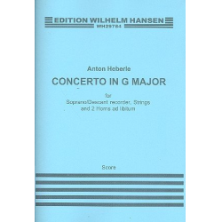 Concerto G major : for descant -Anton Heberle