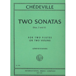 2 Sonaten Nr.3 und Nr.6 : für - Nicolas Chedeville