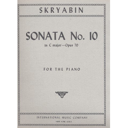 Sonata in C major no.10 op.70 : for piano - Alexander Skrjabin / Scriabin