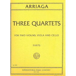 3 String Quartets : parts - Juan Crisostomo Arriaga