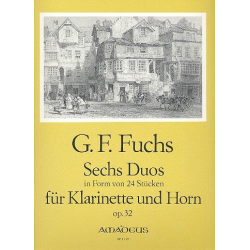 6 Duos in Form von 24 Stücken op.32 - - Georg Friedrich Fuchs