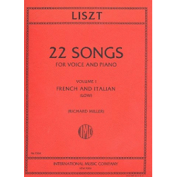 22 Songs vol.1 (Songs in French and Italian) : - Franz Liszt