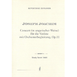 Violinkonzert in d-Moll Op.11 Violin & Orchestra - Joseph Joachim