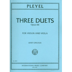 3 DUETS OP.44 : FOR VIOLIN AND VIOLA - Ignaz Joseph Pleyel