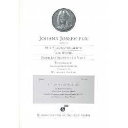 Sinfonia und Allegro - für Flöte, - Johann Joseph Fux