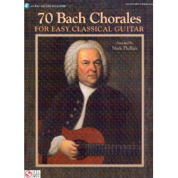 70 Bach Chorales for Easy Classical Guitar - Johann Sebastian Bach / Arr. Mark Phillips